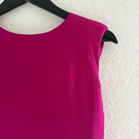 Forever 21 Fuchsia Magenta Water fall Back Dress - Picture 2 of 3